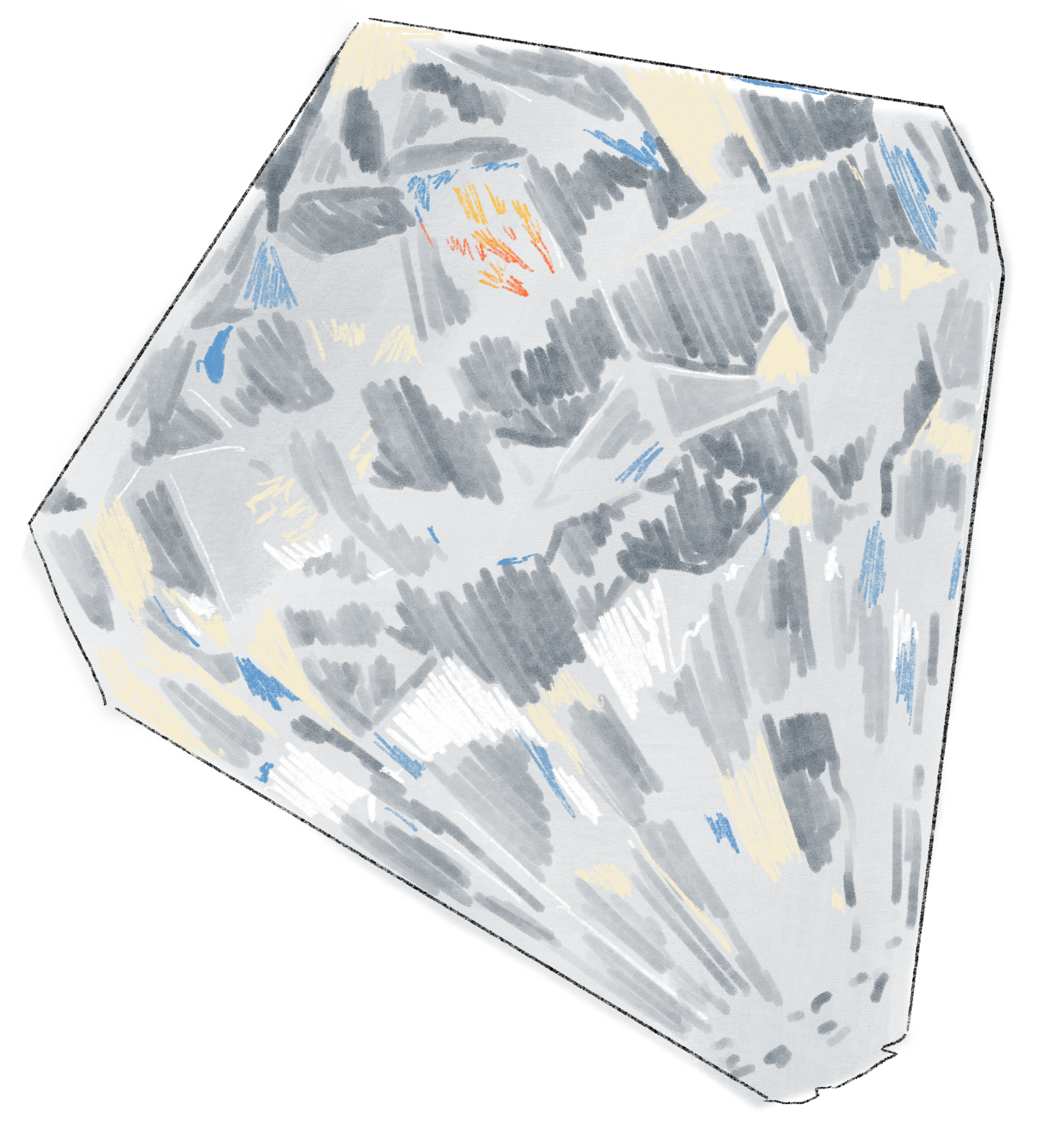 An illustration of a glass gem.